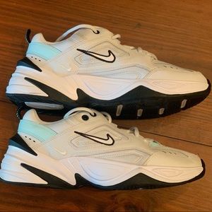 Nike womens Tekno Platinum shoes.